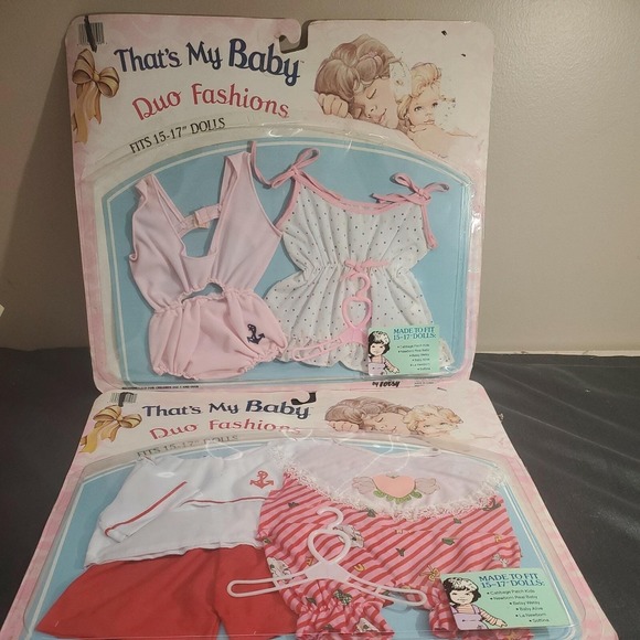 Totsy Mfg. Co. Inc. Other - Totsy That's My Baby Duo Fashions Swimsuits 15" - 17" Doll Clothes cpk Vintage